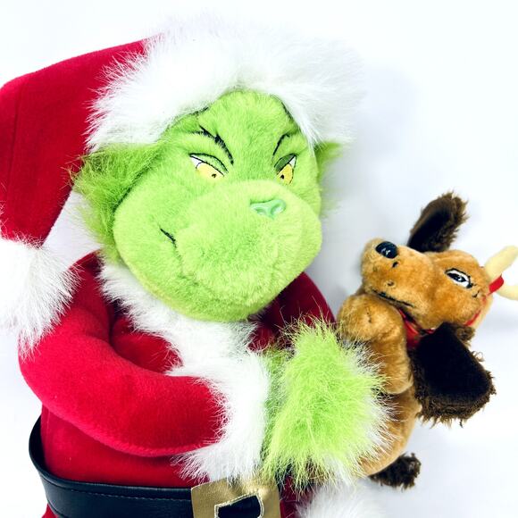 Dr. Seuss Plush Stuffed Animal Toy The Grinch Stole Christmas Max Dog Collect - Picture 5 of 8